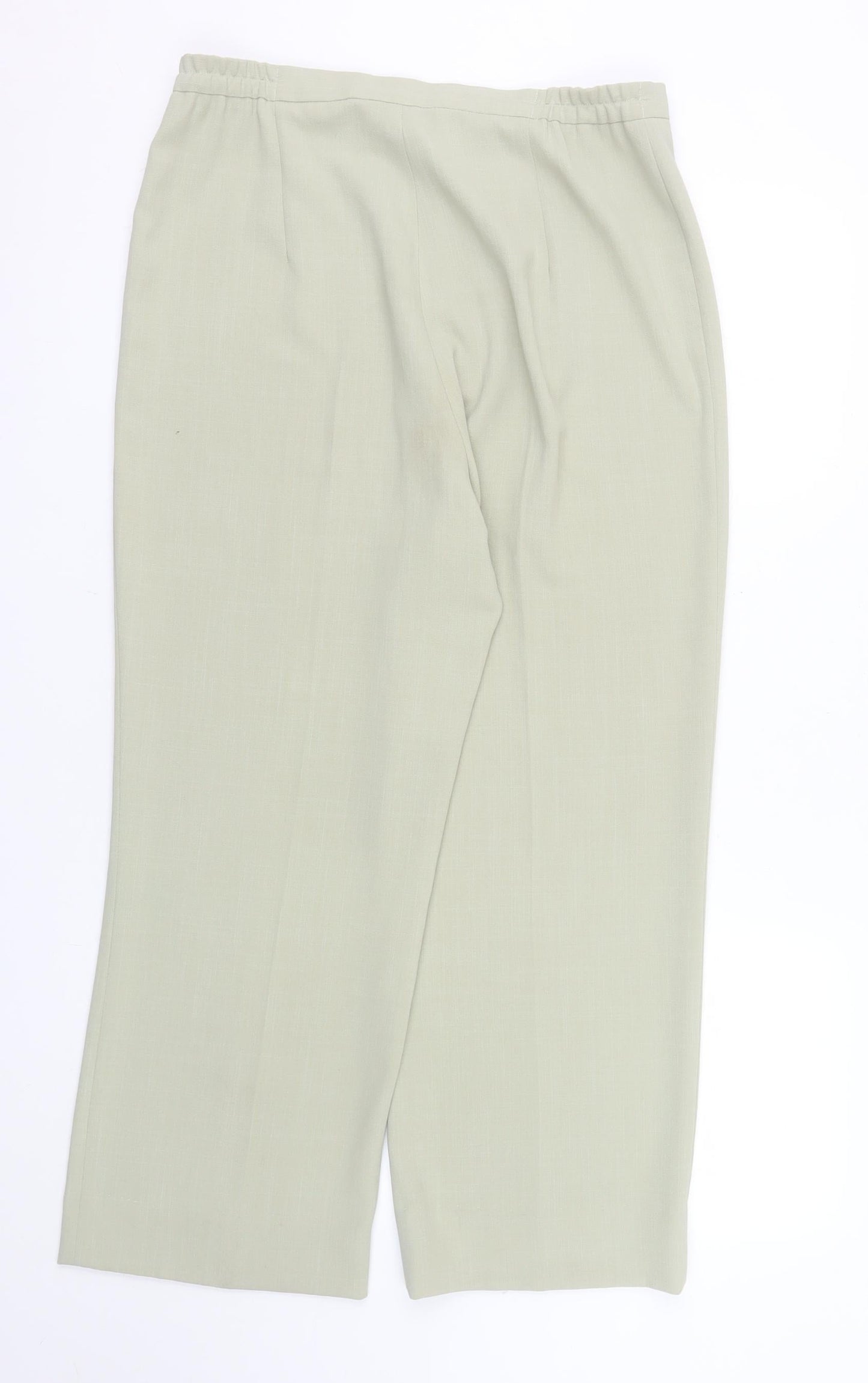 GOLD by Michael H Women’s Beige Size 14 Pleated High Rise Straight Trousers