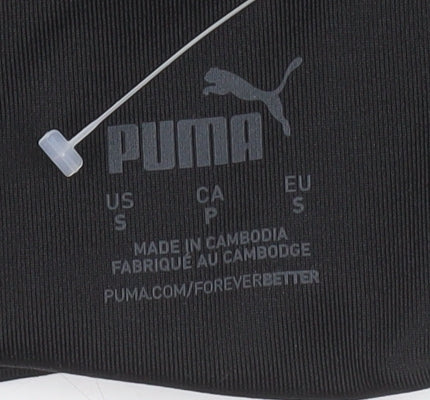 Puma Womens Black Capri Leggings Size S Quick Dry Activewear