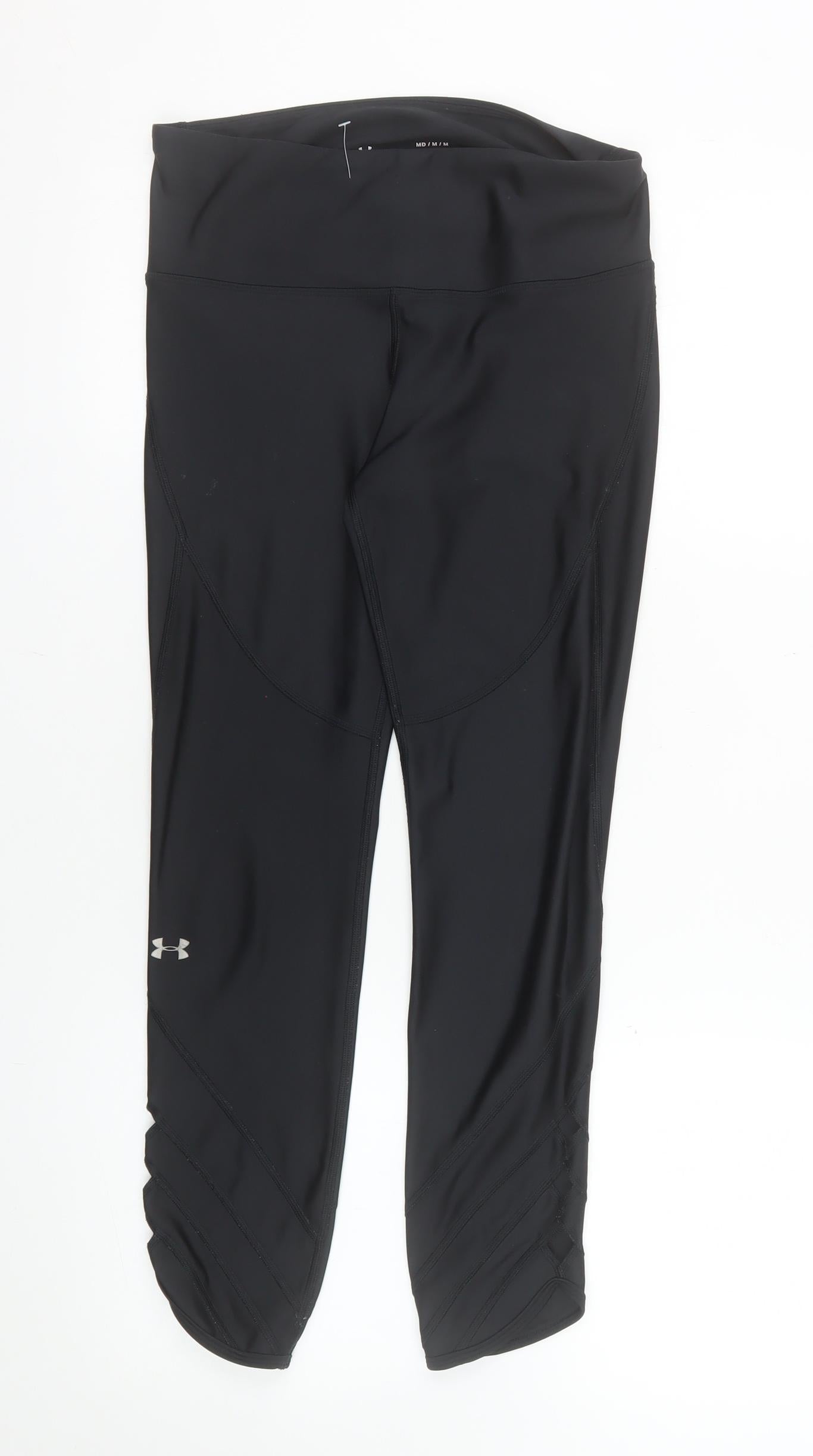 Under Armour Womens Black HeatGear Compression Capri Leggings M