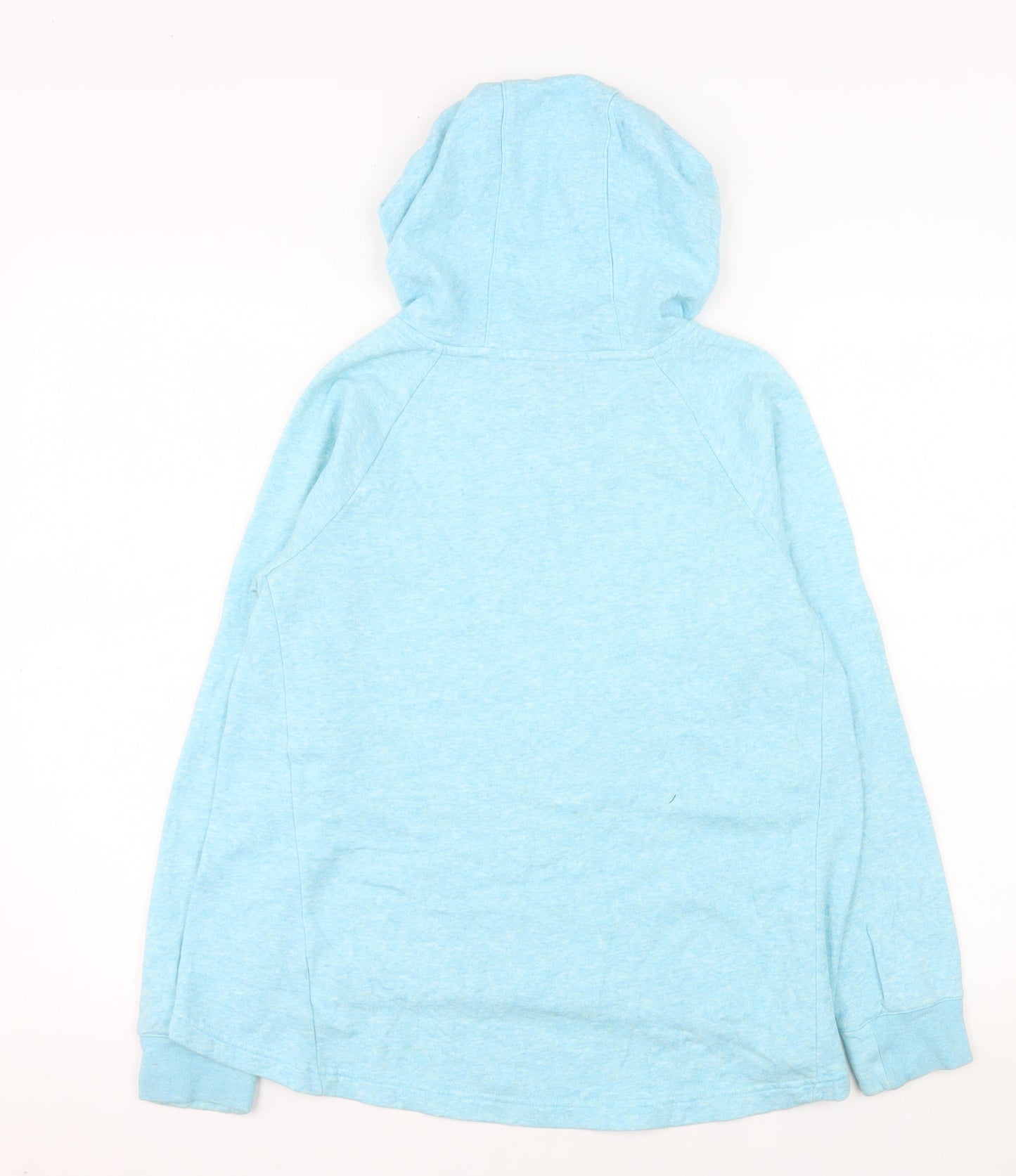 Nike Womens Blue Pullover Hoodie Large Cotton Blend Sportswear