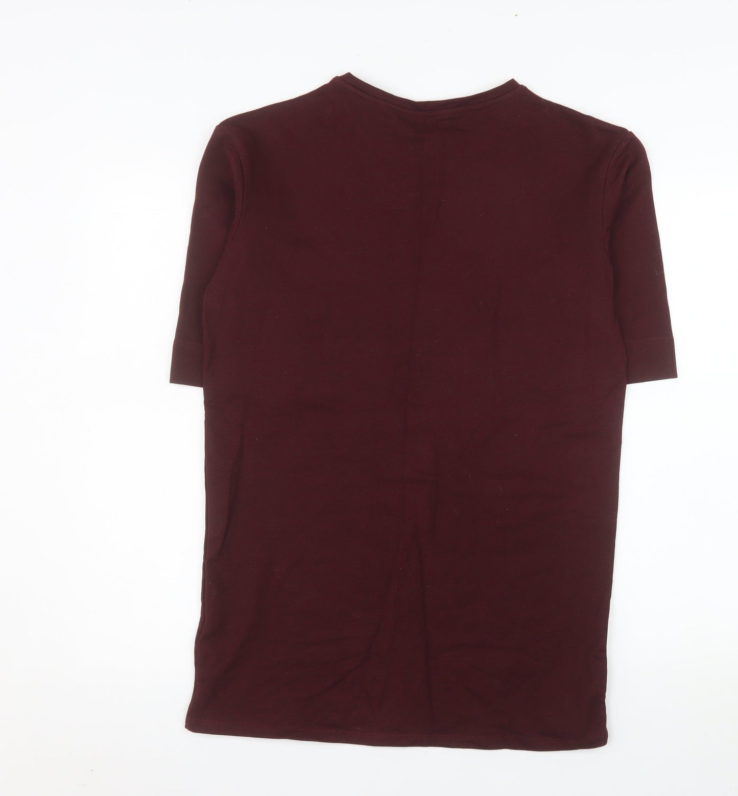 HITE PARK Unisex Adults Brown XS Slim Fit Crew Neck T-Shirt