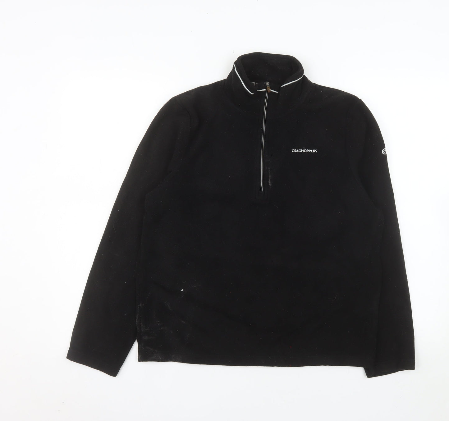 Craghoppers Men’s Black Fleece 1/4 Zip Pullover Sweatshirt Size S