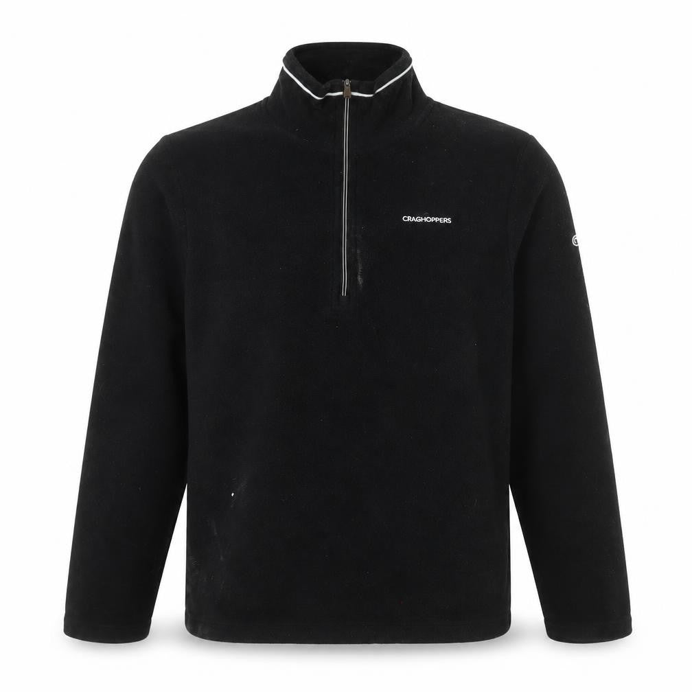 Craghoppers Men’s Black Fleece 1/4 Zip Pullover Sweatshirt Size S