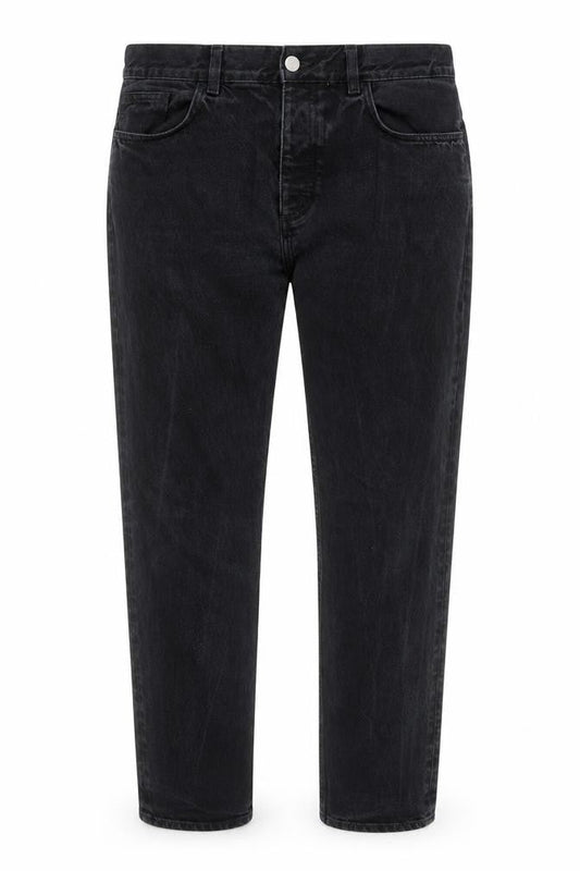 COS Women Black Mid Rise Tapered Jeans Size 33/32 Regular Fit