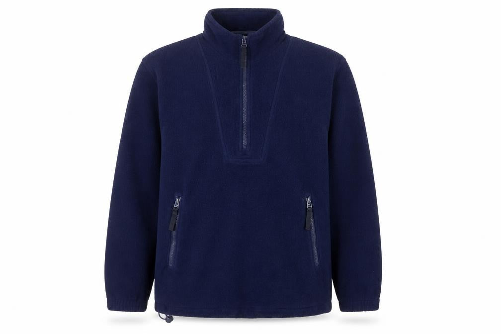 Antartex Men's Blue Fleece 1/4 Zip Pullover Sweatshirt Size S