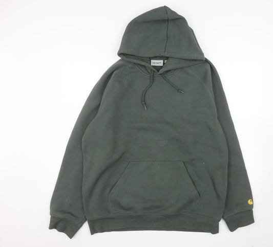 Carhartt WIP Men's Green XL Pullover Hoodie Cotton Blend
