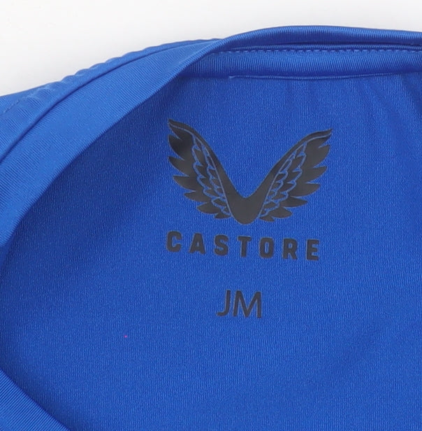 Castore Boys Blue Long Sleeve Athletic Top Size M Moisture Wicking