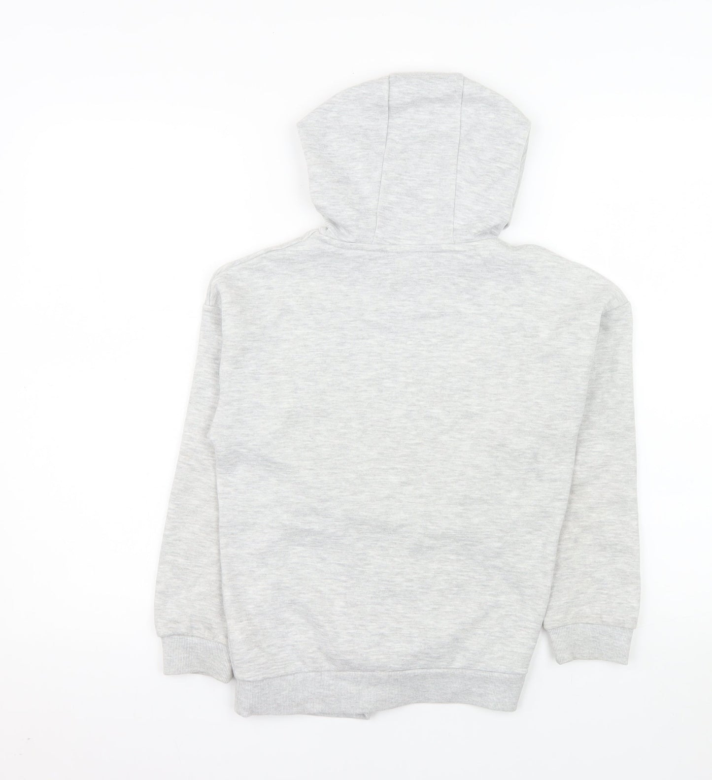 Primark Boys Grey Bart Simpson Hoodie 9-10 Years Pullover Fleece