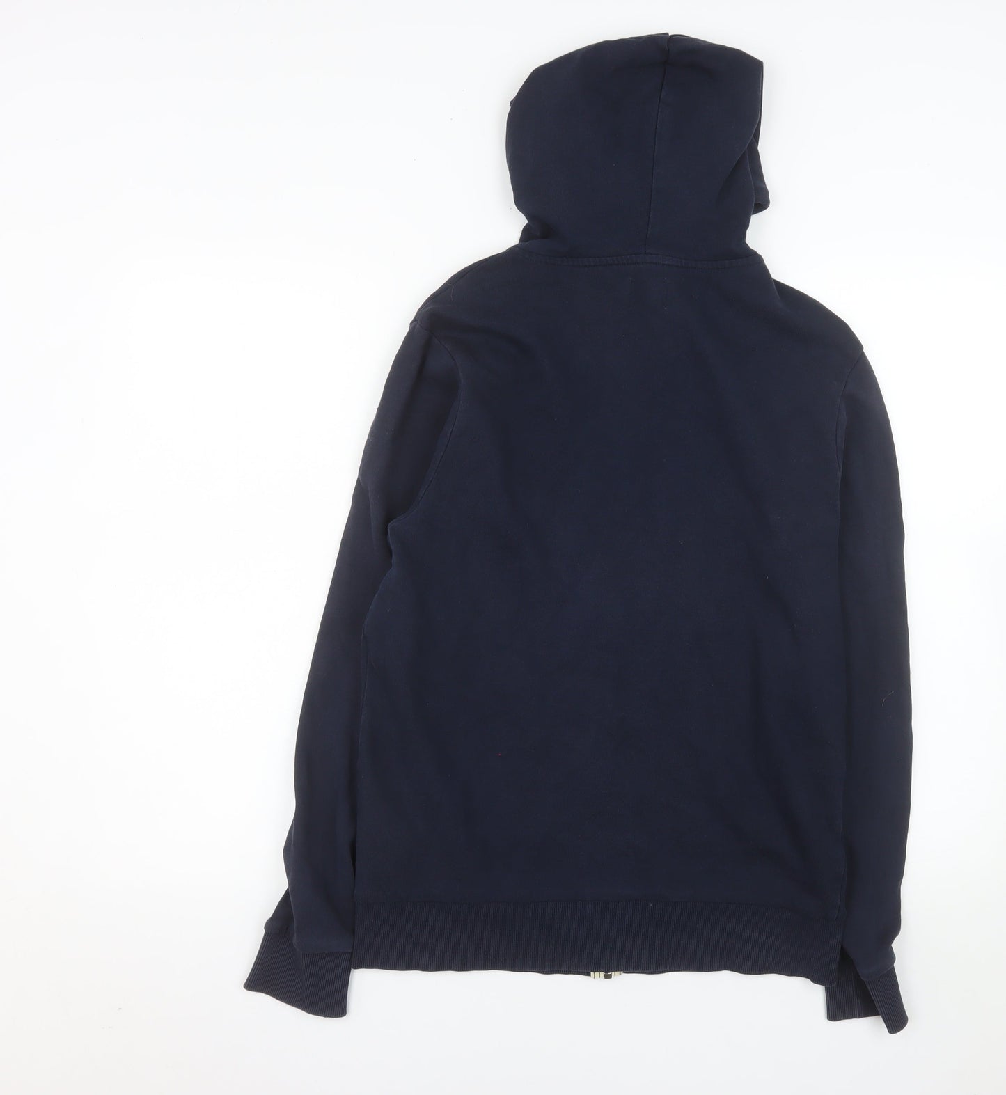 Jack & Jones Unisex Blue S Full Zip Hooded Cotton Jacket