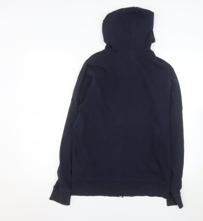 Jack Womens & Jones Blue S Full Zip Hooded Cotton Jacket
