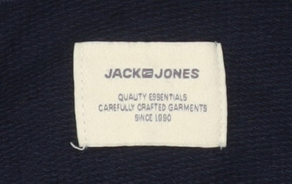 Jack Womens & Jones Blue S Full Zip Hooded Cotton Jacket