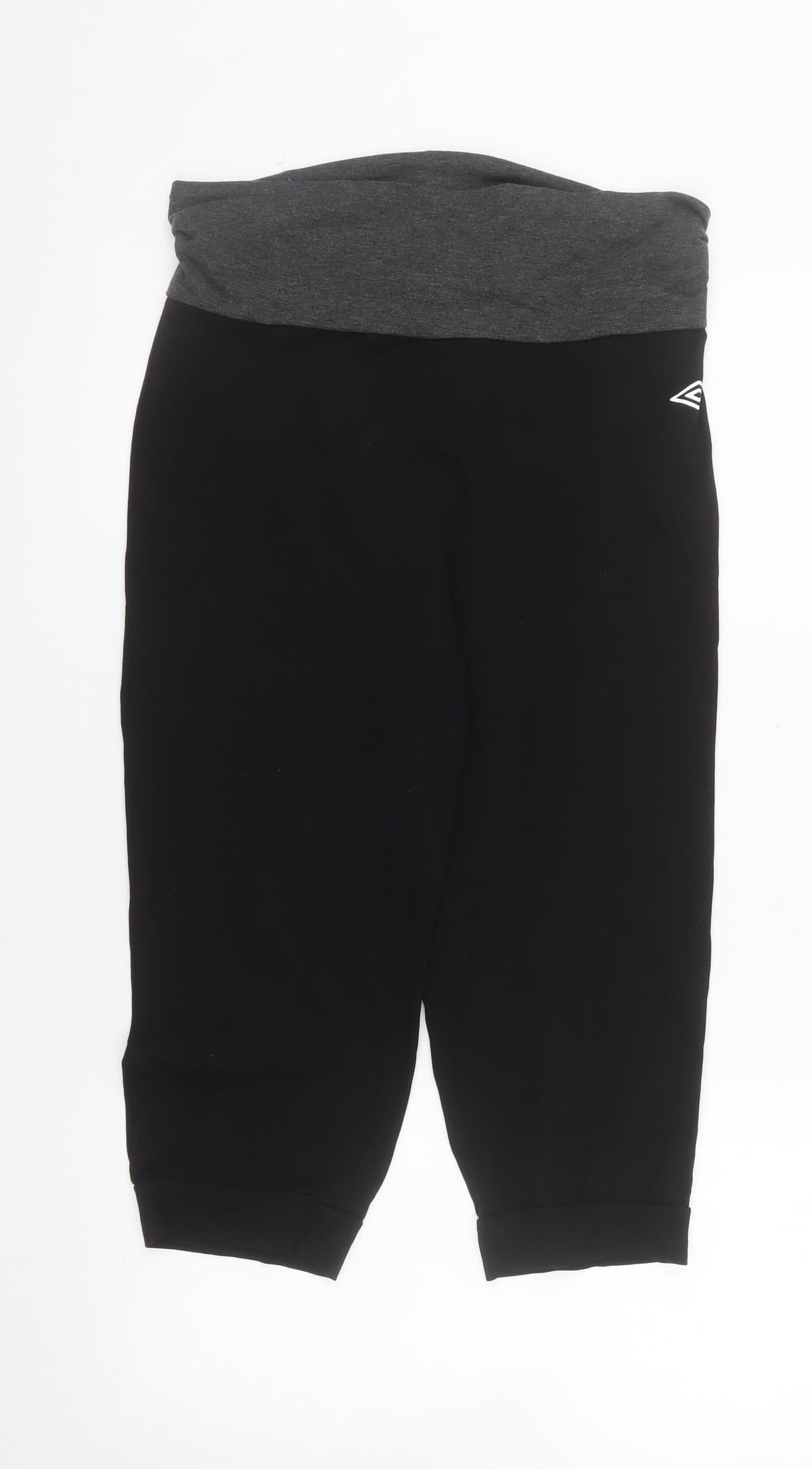 Umbro Womens Black Athletic Jersey Shorts L Stretch Comfort Fit