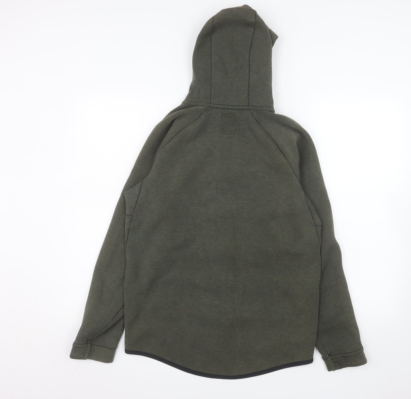 Nike Men’s Green Hooded Full Zip Jacket Size S Cotton Blend