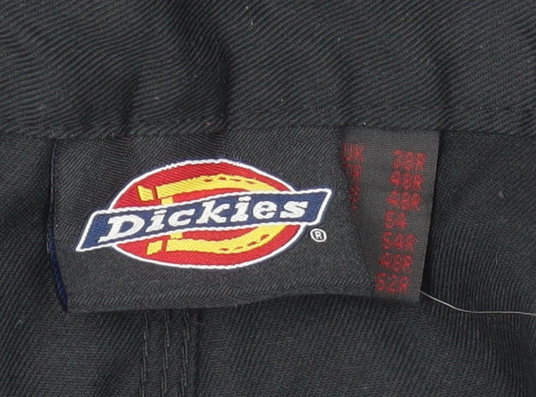 Dickies Men’s Black Cargo Work Trousers 38R Polyester Cotton Durable