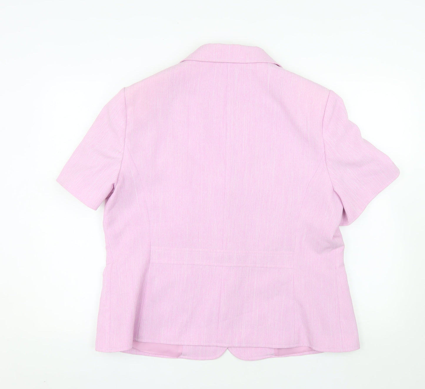 Debenhams Classics Women Pink Size 18 Short Sleeve Blazer Jacket
