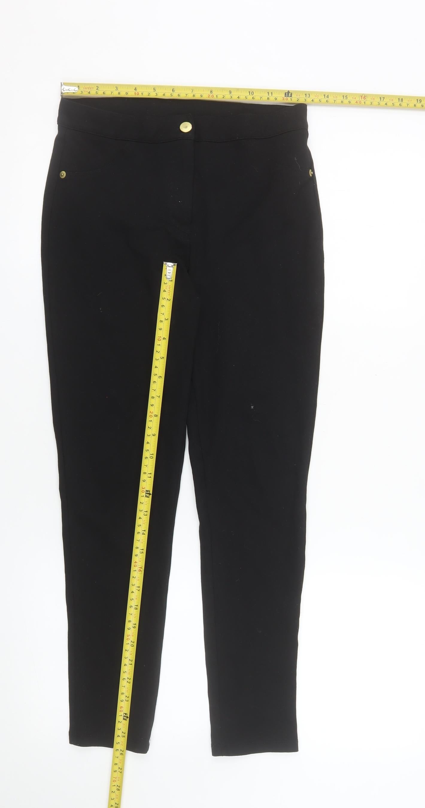 F&F Women’s Black Slim Fit Stretch Jegging Trousers UK 10