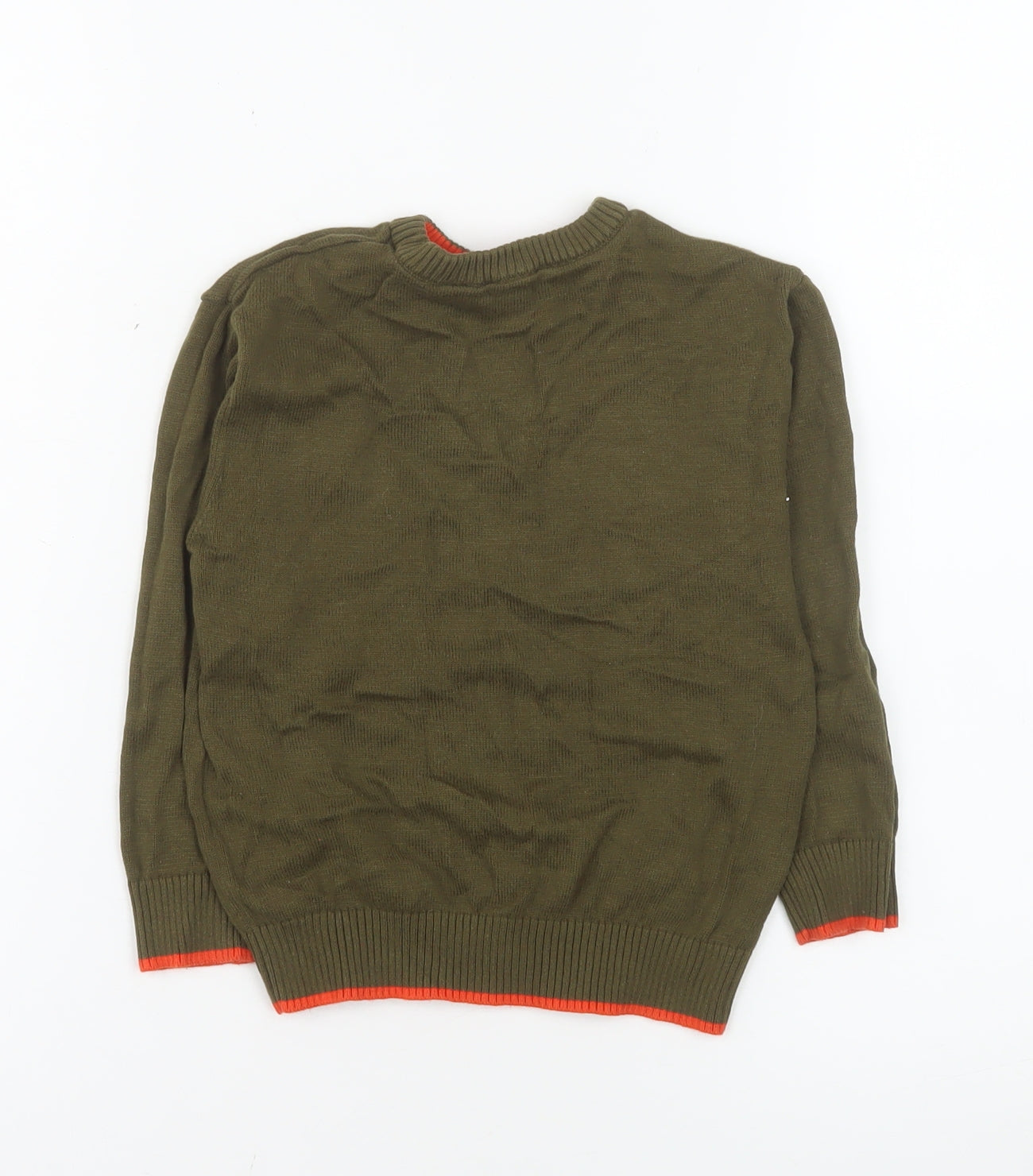 Timberland Boys Green Crew Neck Cotton Pullover Jumper Size 4 Years
