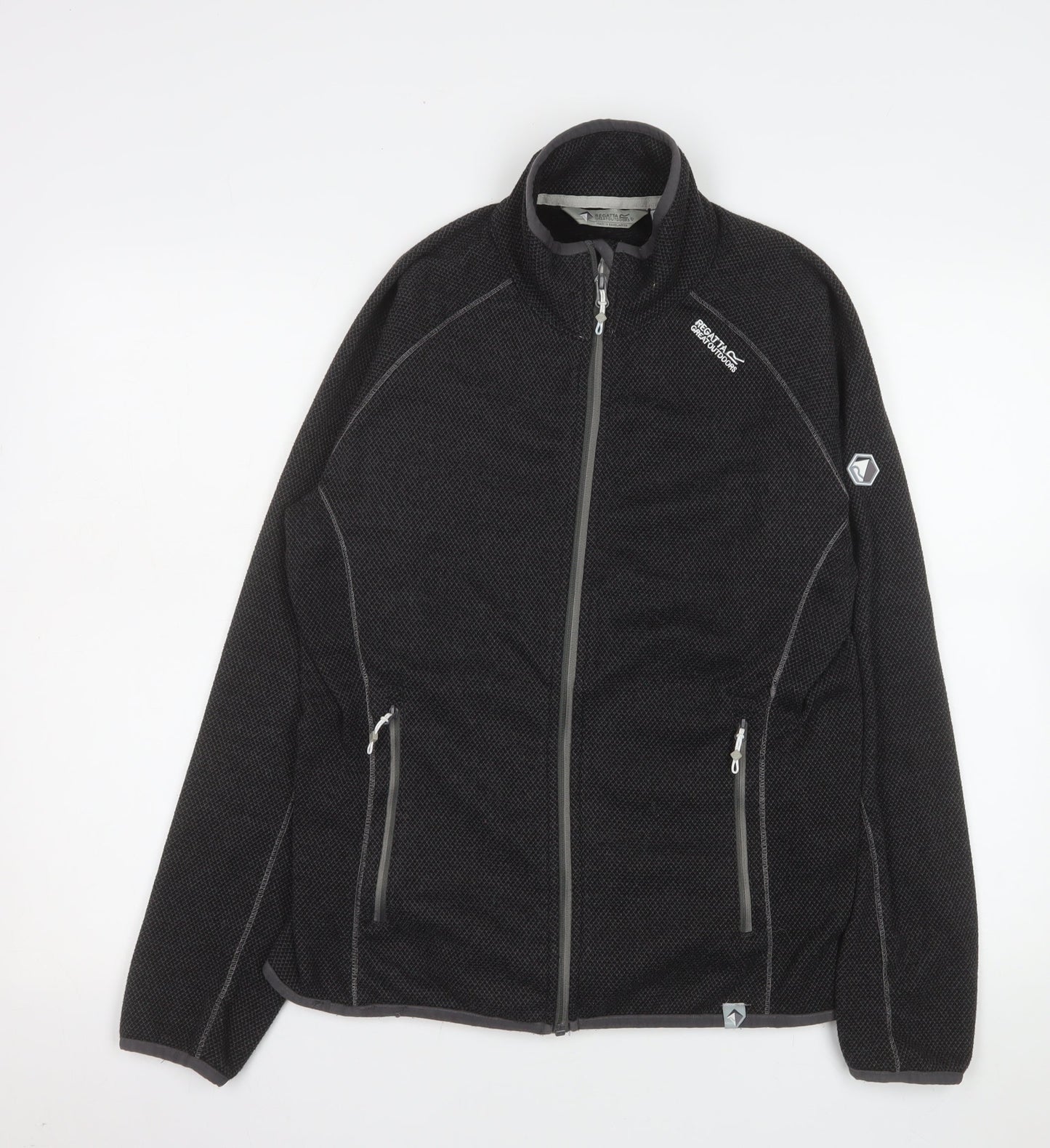 Regatta Women's Black Fleece Outdoor Full Zip Jacket Size 14