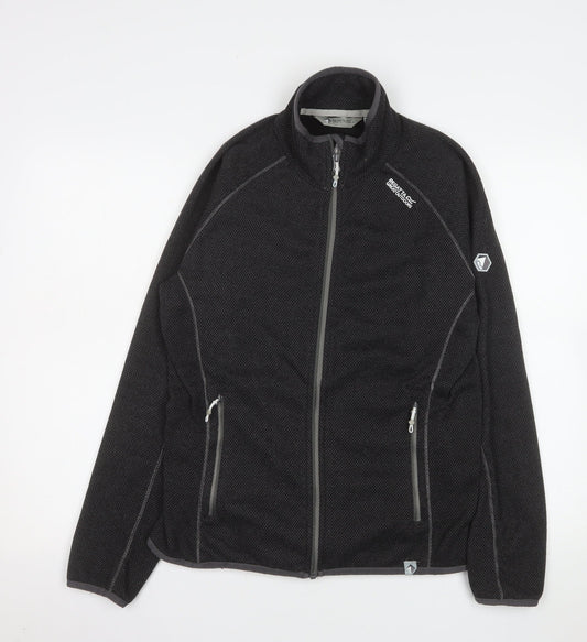 Regatta Women's Black Fleece Outdoor Full Zip Jacket Size 14