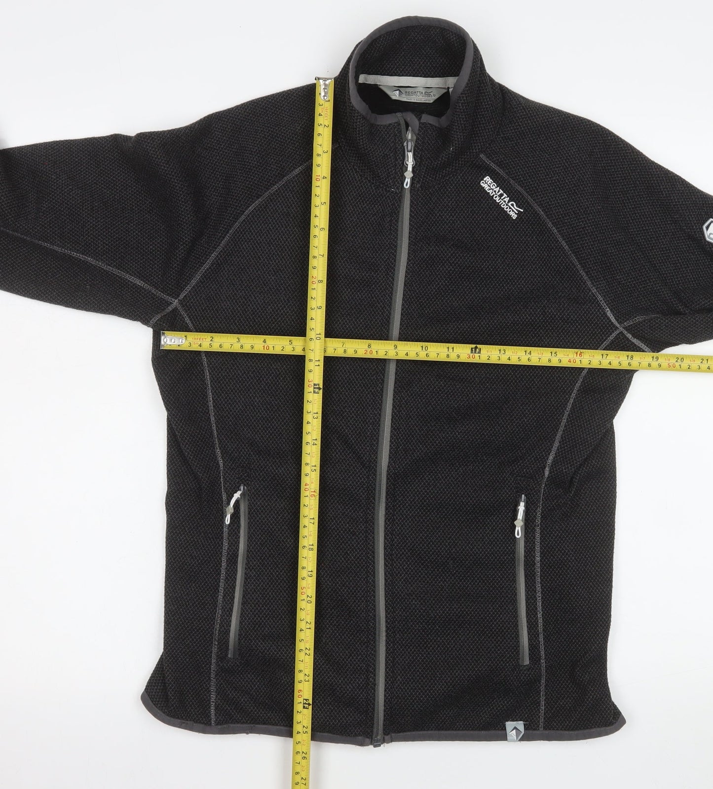 Regatta Women's Black Fleece Outdoor Full Zip Jacket Size 14