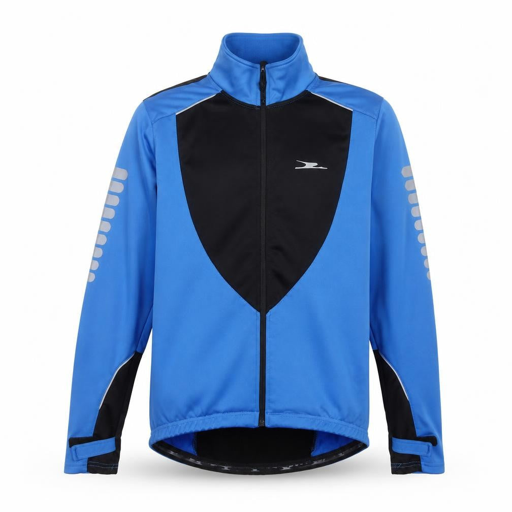 Crane Men's Blue Windbreaker Softshell Cycling Jacket M