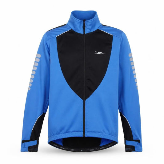 Crane Men's Blue Windbreaker Softshell Cycling Jacket M