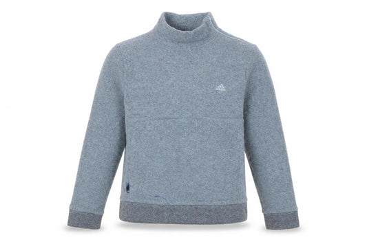 Adidas Women Grey Pullover Sweatshirt Size 10 Polyester Fleece