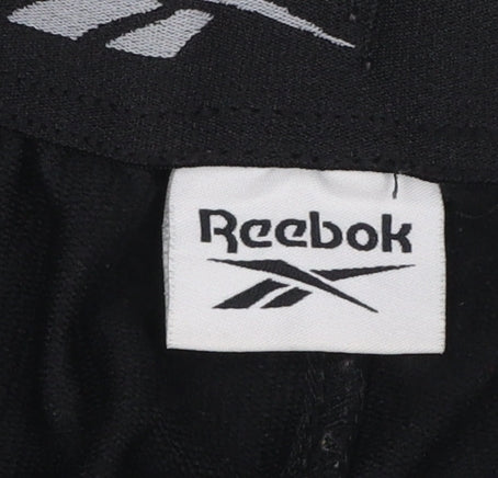 Reebok Women's Black Jogger Sweatpants Size S Elastic Waist Fleece
