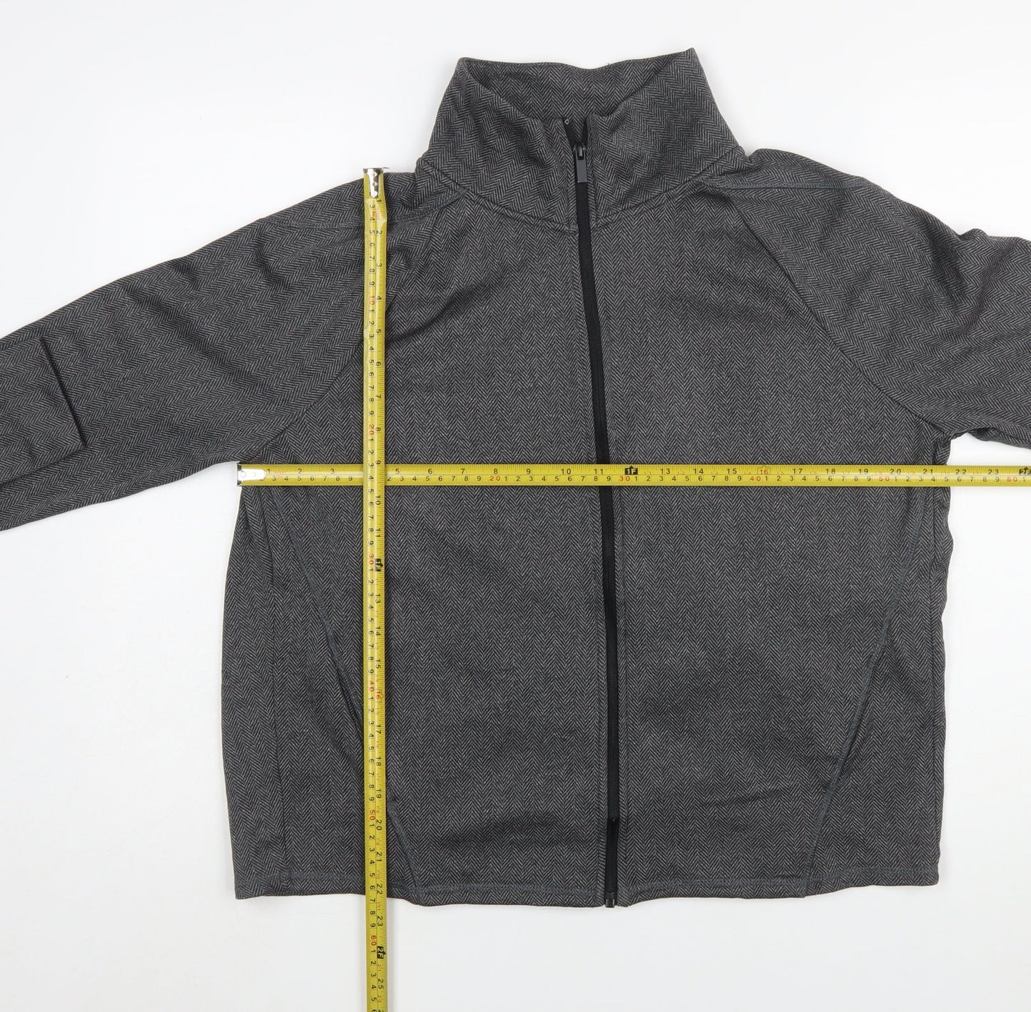 Champion Women’s Grey Full Zip Sweatshirt Size L Polyester Fleece