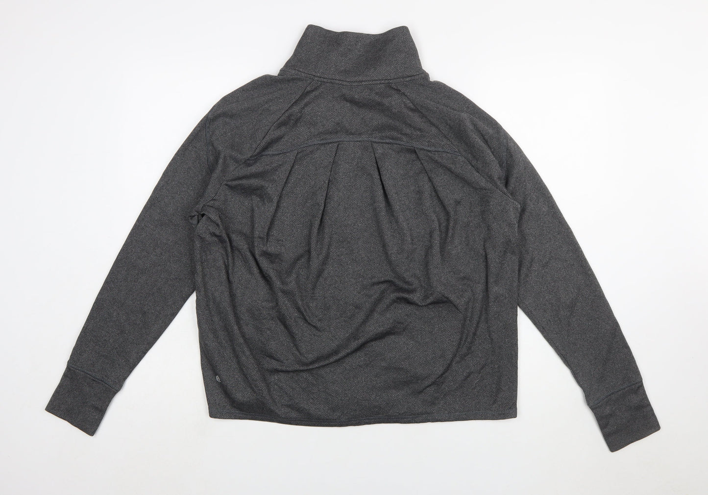 Champion Women’s Grey Full Zip Sweatshirt Size L Polyester Fleece