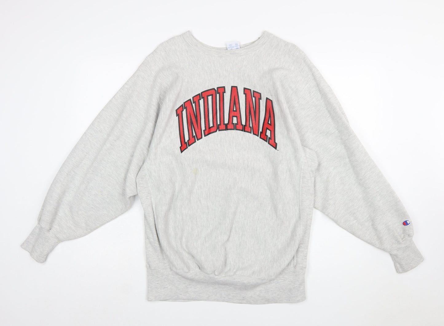 Champion Reverse Weave Indiana Grey Sweatshirt Womens XL Cotton Blend