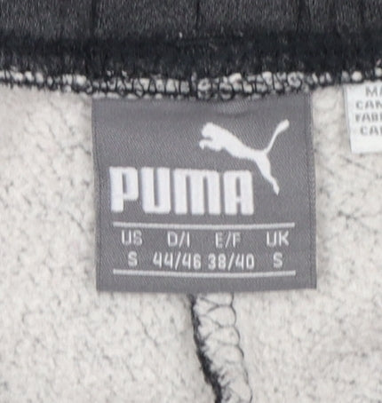 Puma Womens Grey S Jogger Trousers Fleece Lined Comfort Fit