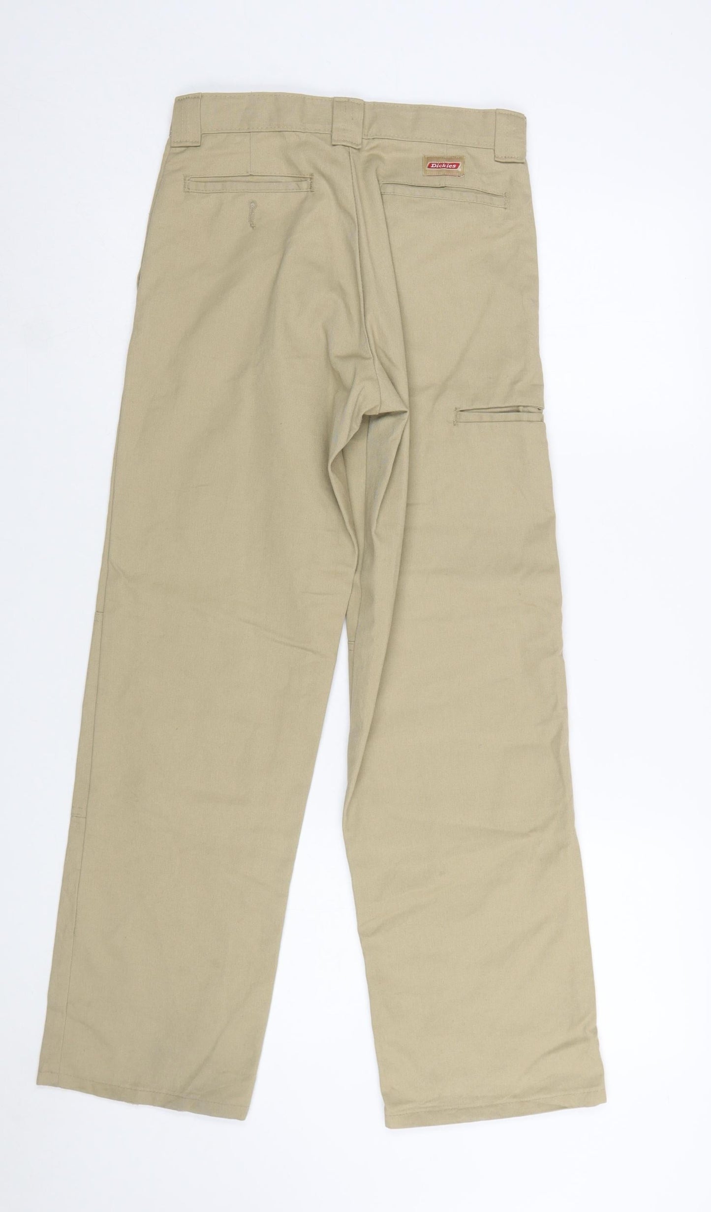 Dickies Boys Beige Chino Trousers 14 Years Regular Fit Durable Twill