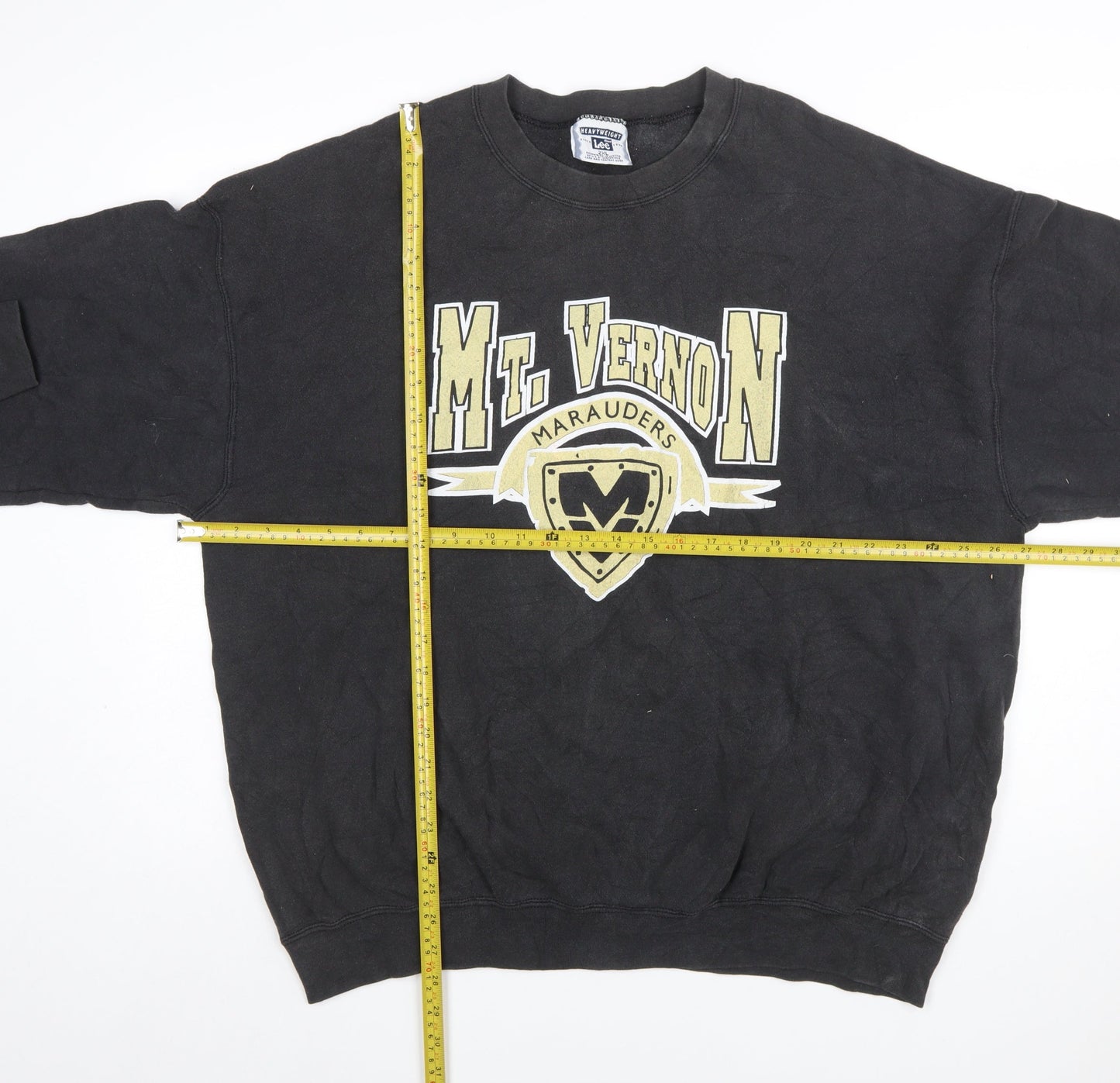 Lee Mens Black 2XL Heavyweight Graphic Pullover Sweatshirt