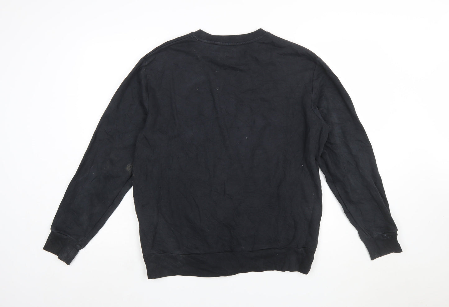 Levi's Womens Black Crew Neck Pullover Sweatshirt M