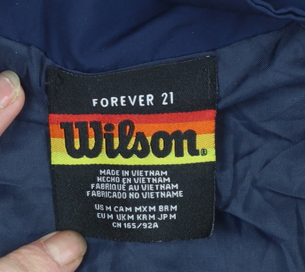 Wilson x Forever 21 Navy Retro Pullover Sweatshirt Women M