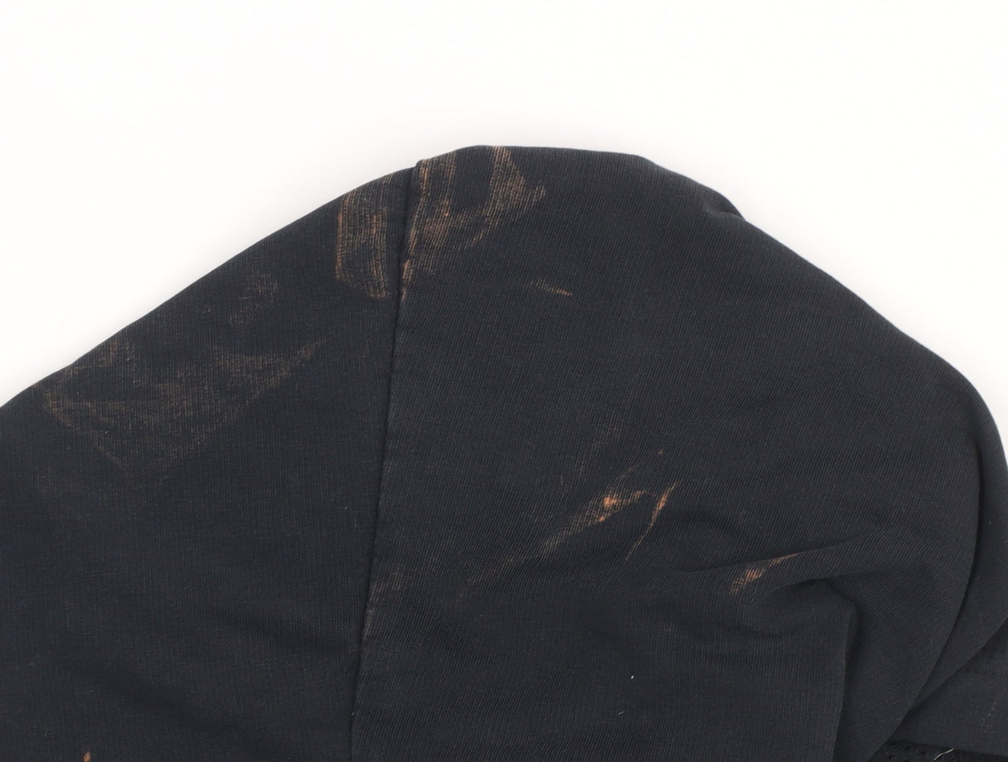 Puma Women Black XL Full Zip Hoodie Sweatshirt with Logo Print
