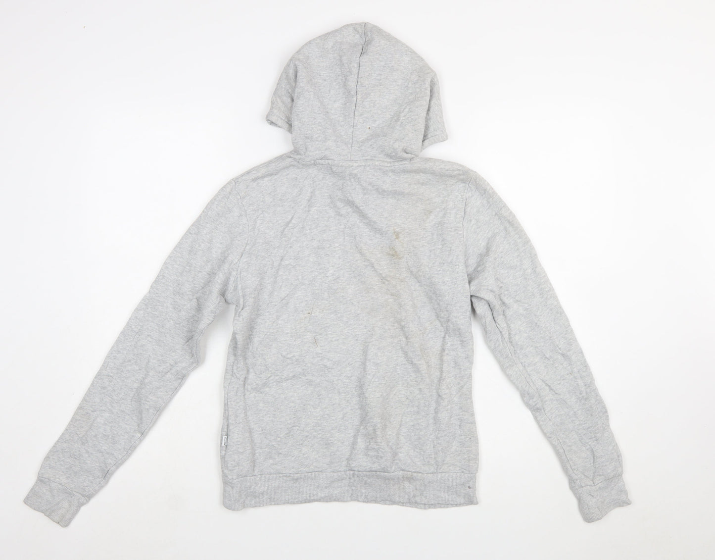 Puma Women’s Grey Pullover Hoodie Size 10 Logo Sweatshirt