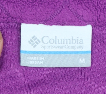 Columbia Women’s Purple 1/4 Zip Fleece Pullover Sweatshirt M