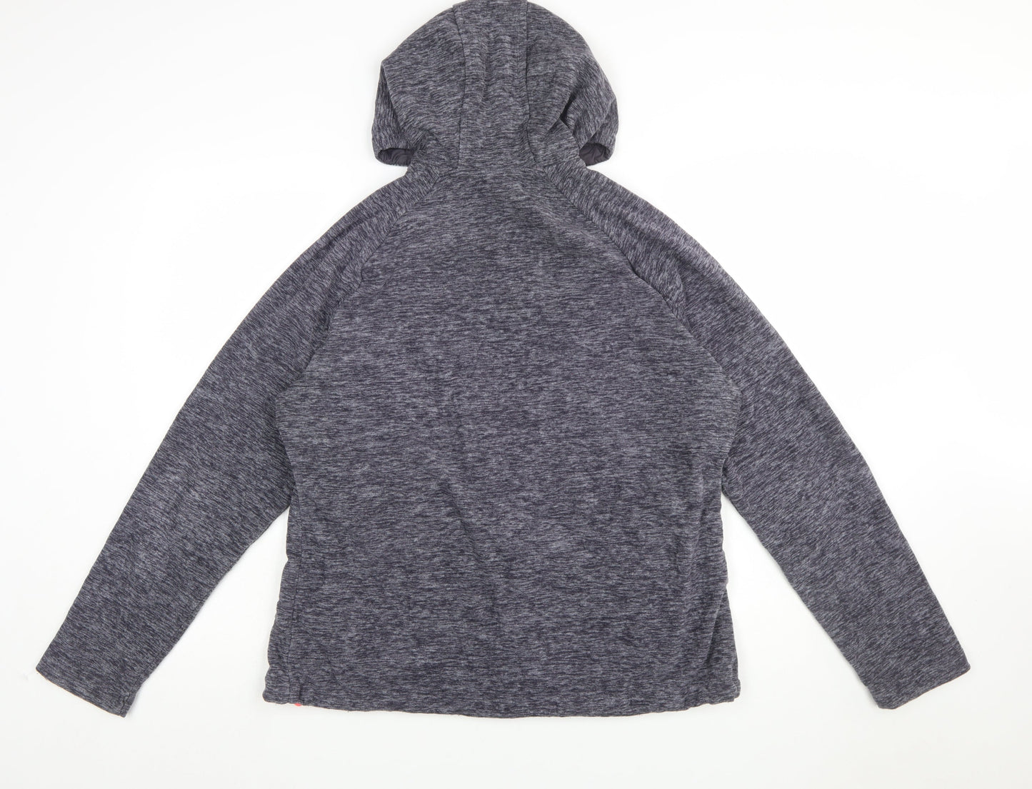 New Balance Womens Grey Pink Full Zip Hoodie XL Polyester Blend