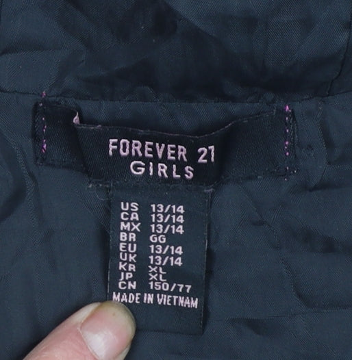 Forever 21 Girls Multicoloured Tie Dye Hooded Windbreaker Jacket 13-14 Years