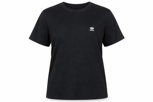 adidas Women Black Basic Crew Neck Regular Fit Short Sleeve T-Shirt Size 18