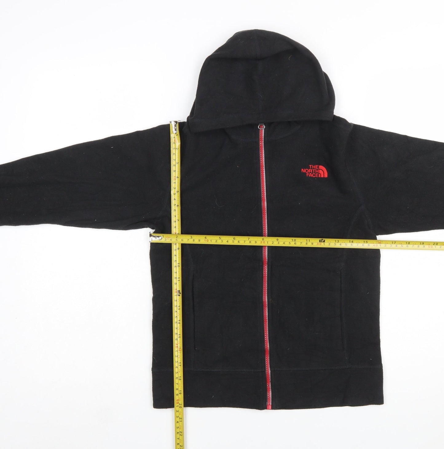 The North Face Boys Black Full Zip Hoodie Size 10-12 Years Fleece