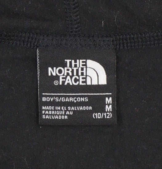 The North Face Boys Black Full Zip Hoodie Size 10-12 Years Fleece