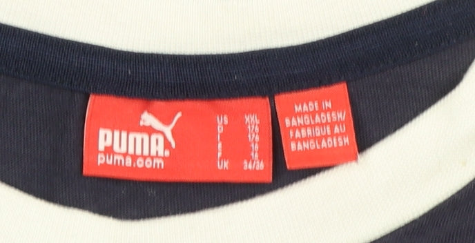 Puma Men's Navy Sleeveless Tank Top Size 2XL Athletic Fit