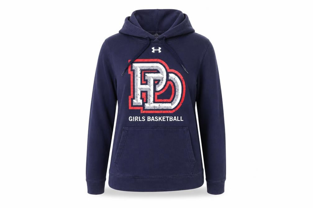 Under Armour Women's Navy Girls Basketball Hoodie Size M ColdGear