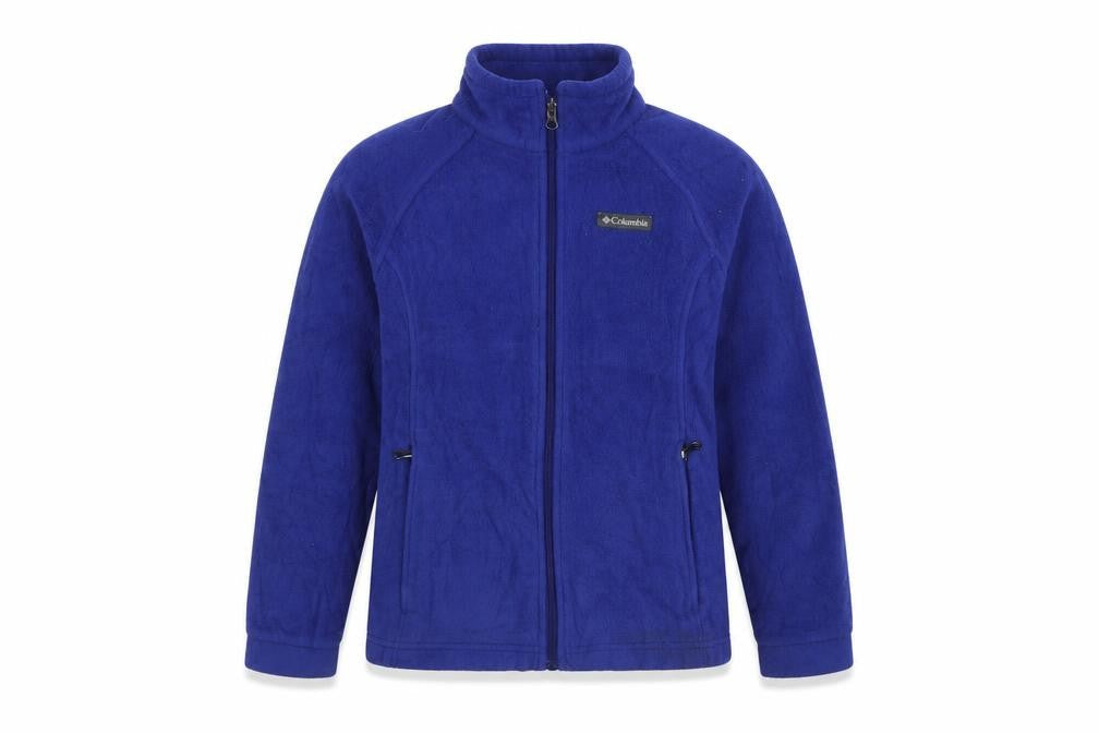 Columbia Boys Blue Fleece Full Zip Jacket Size 14 Years Lightweight Outdoor