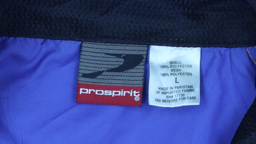 ProSpirit Women's Blue Colourblock Windbreaker Jacket L