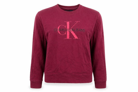 Calvin Klein Jeans Women’s Red Cotton Pullover Sweatshirt Size M