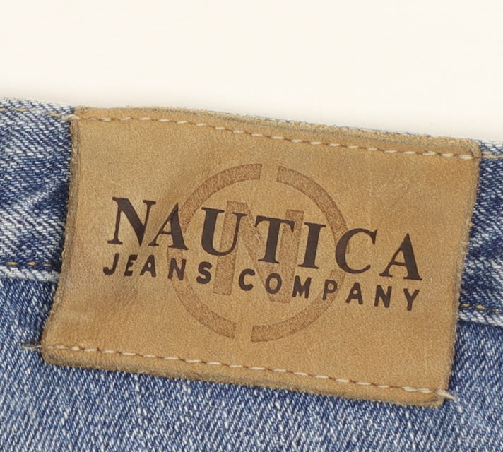 Nautica Mens Blue Straight Leg Denim Jeans 36x30 Regular Fit
